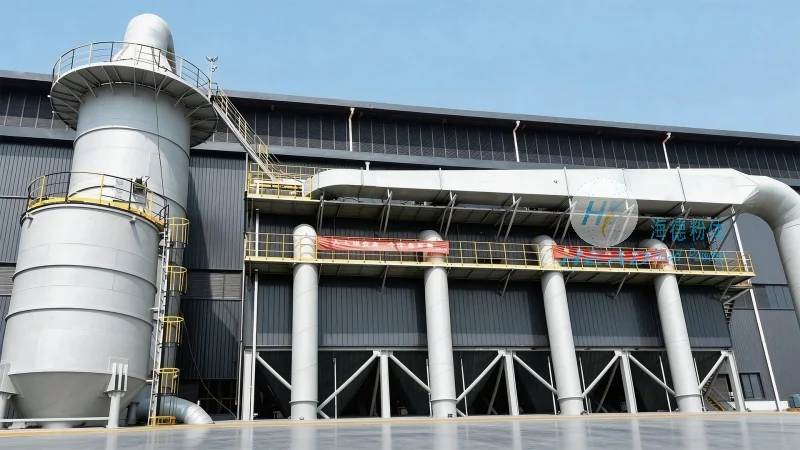 Sistema di trasporto pneumico di polvere di diossido di titanio