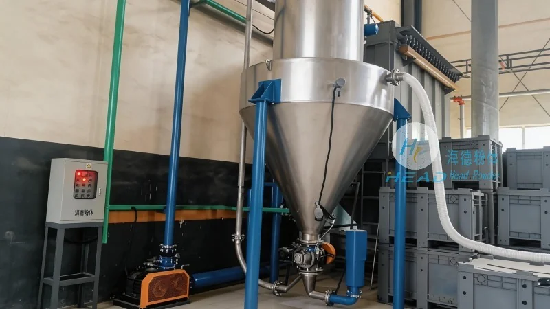 Progetto di trasporto pneumico chiuso con polvere di silicio ultrafine a Singapore Progetto di trasporto pneumico chiuso con polvere di silicio ultrafine a Singapore