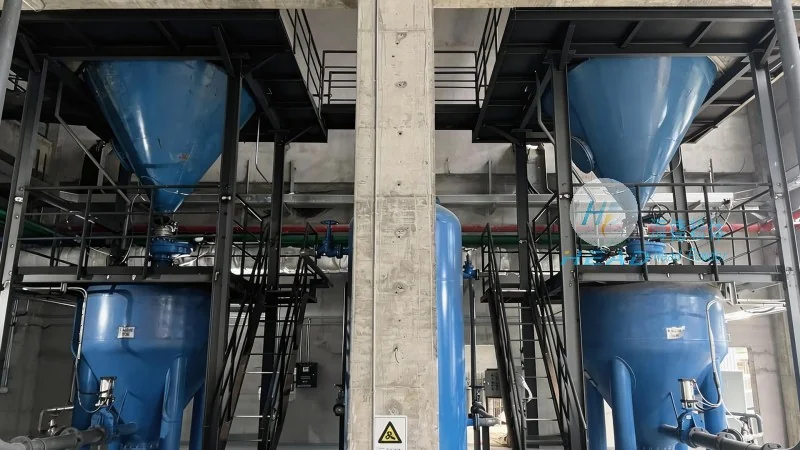 Soluzione di trasporto pneumatico a grani di carbonio