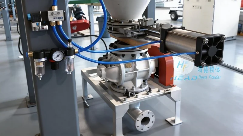 Sistema di trasporto pneumatico per polvere micro di alumina