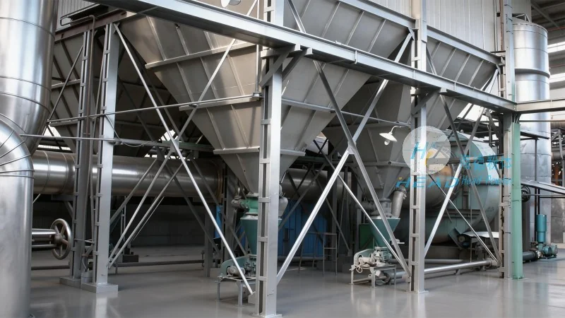 Sistema di trasporto pneumatico del polvere di carbonio