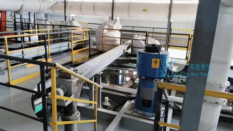 Sistema di trasporto pneumatico per il polvere di alumina dell’alluminio elettrolitico