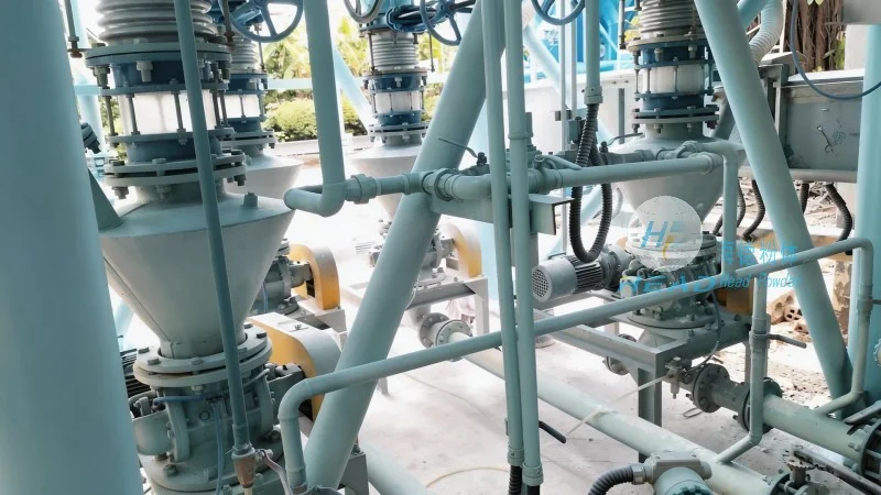 Principio di funzionamento e caratteristiche dell'equipaggiamento di trasporto pneumatico con materiale di bicarbonato di sodio per la desulfurizzazione