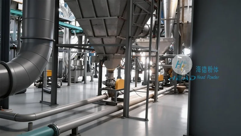 Cassa per il trasporto pneumatico pulita per additivi alimentari a Manizales, Colombia