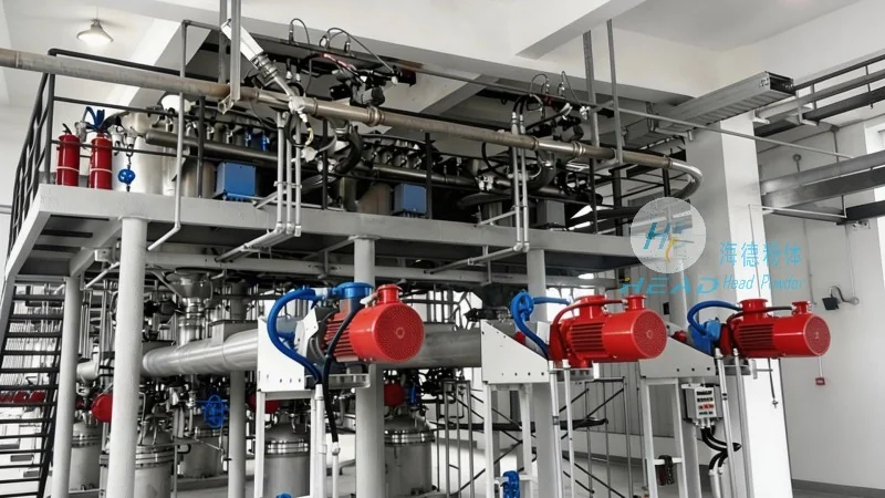 Sistema di trasporto pneumatico con pellet di PLA