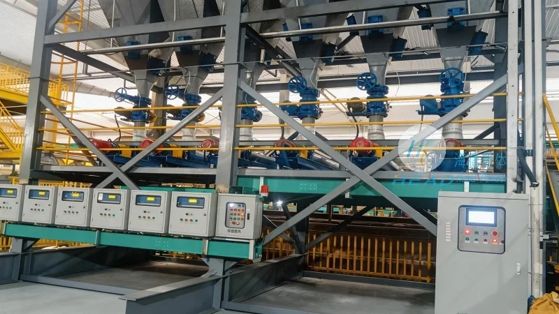 Sistema di trasporto pneumatico per granuli di fertilizzante composto